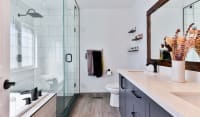 Decorative shower tile border