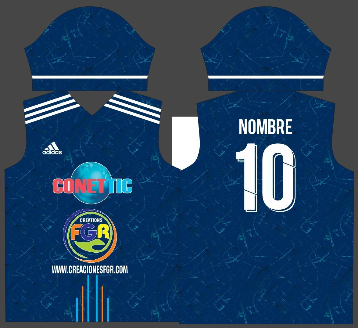 Diseño de camiseta de baloncesto azul con el logotipo 