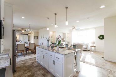 Creekside Minor Living Kitchen — Visalia, CA — Kerman Mobile Homes Inc.