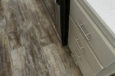 Creekside Minor Master Kitchen Flooring — Visalia, CA — Kerman Mobile Homes Inc.