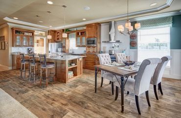 Dining Mobile Home Interior — Visalia, CA — Kerman Mobile Homes Inc.