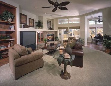 Big Flat Screen Television on Living Room — Visalia, CA — Kerman Mobile Homes Inc.
