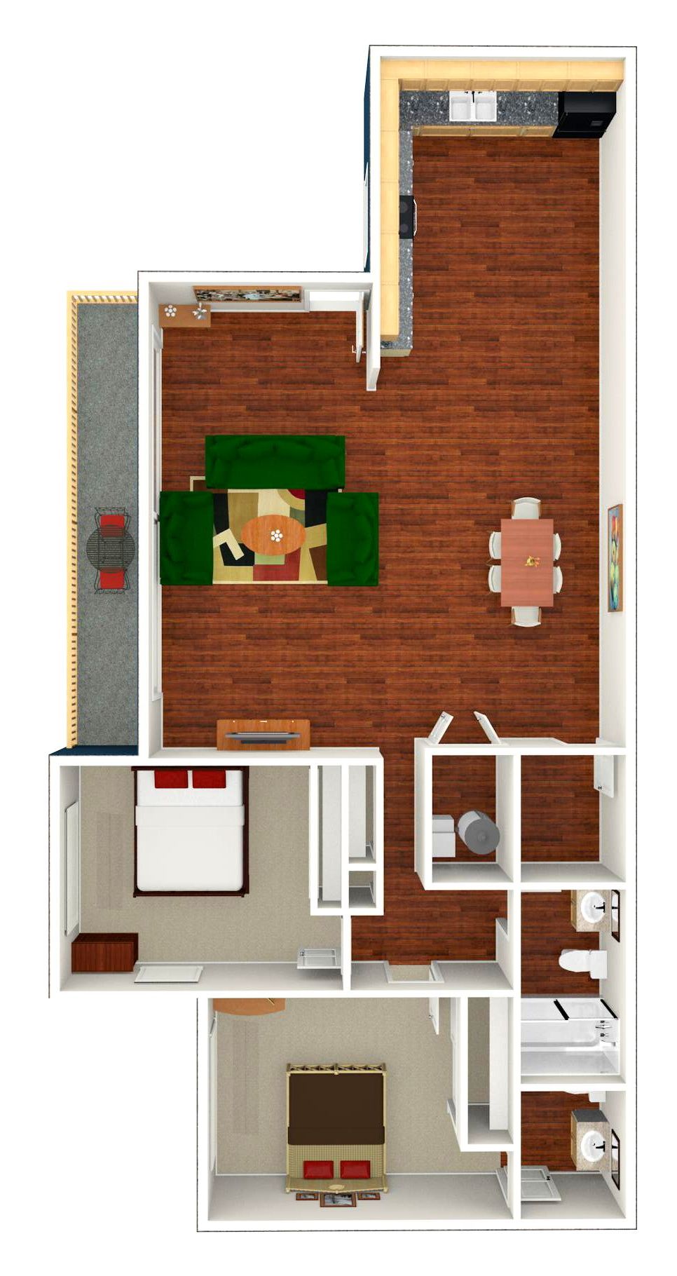 2 Bed | 1.5 Bath