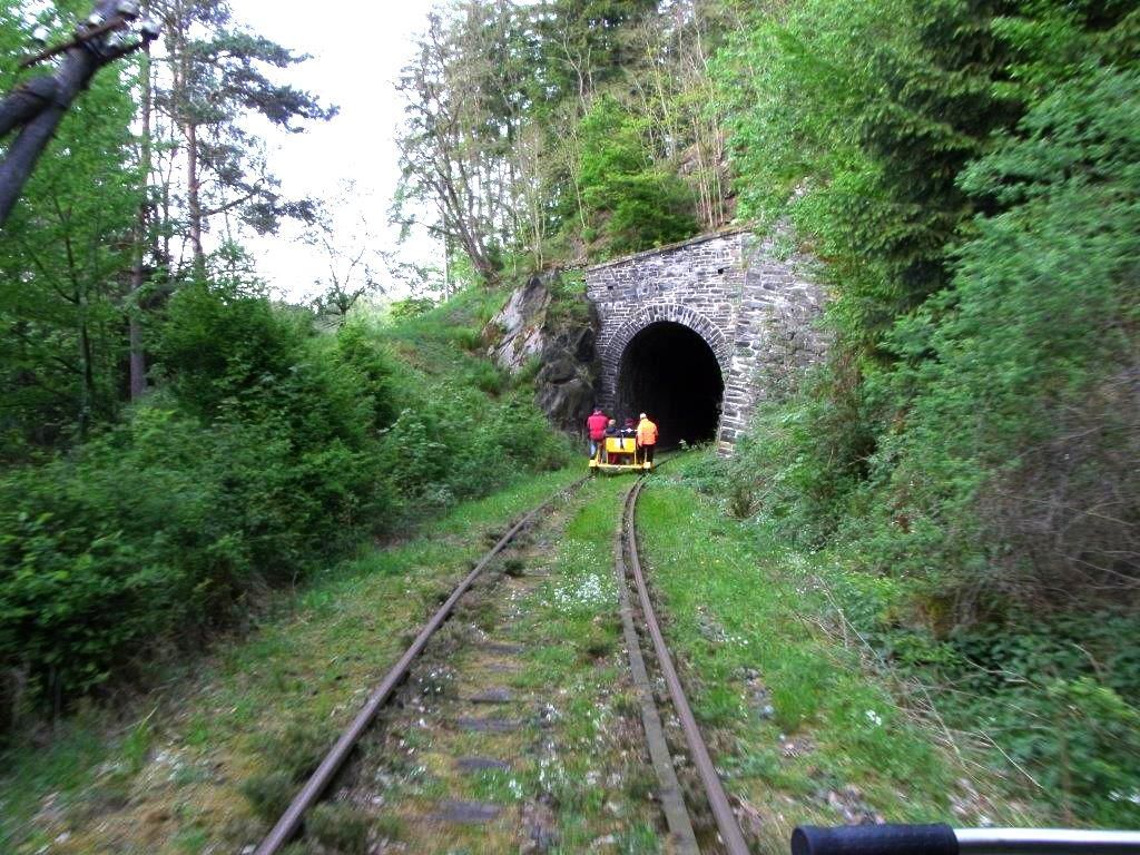 Ferienhof Alte Försterei, Dahrt mit der Draisine