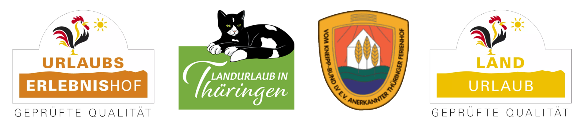 Ferienhof Alte Försterei Mitgliedschaften und Zertifikate Logos