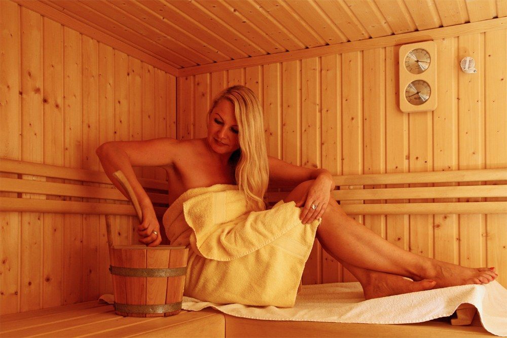Ferienhof Alte Försterei, Sauna mit Aufgusseimer