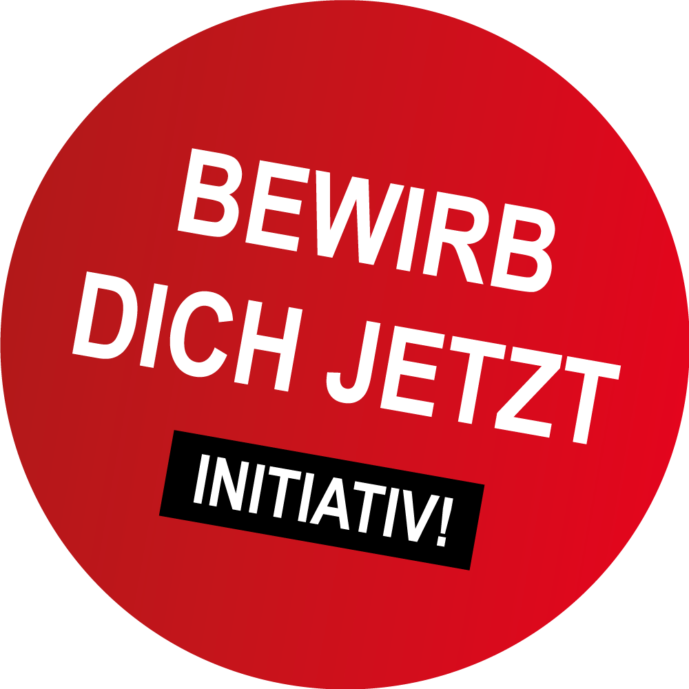 Ein Button mit dem Text „Bewirb dich jetzt initiativ“