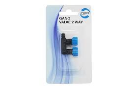 Pisces Aquatics Gang Valve 2 Way 1Pk