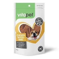 VitaPet Dog Treat Chicken Muesli Bar 100g