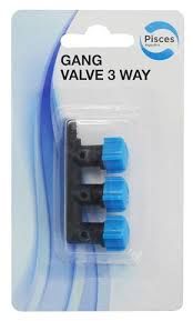 Pisces Aquatics Gang Valve 3 Way 1Pk