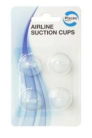 Pisces Aquatics Suction Cups Airline 4Pk