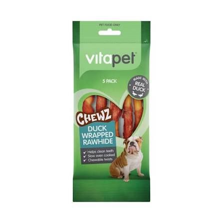 VitaPet Dog Treat Spiral Duck Wrap 5pk