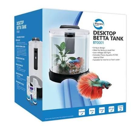 Pisces Aquatics Glass Betta Tank