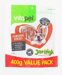 VitaPet Dog Treats Chicken Sticks 400g