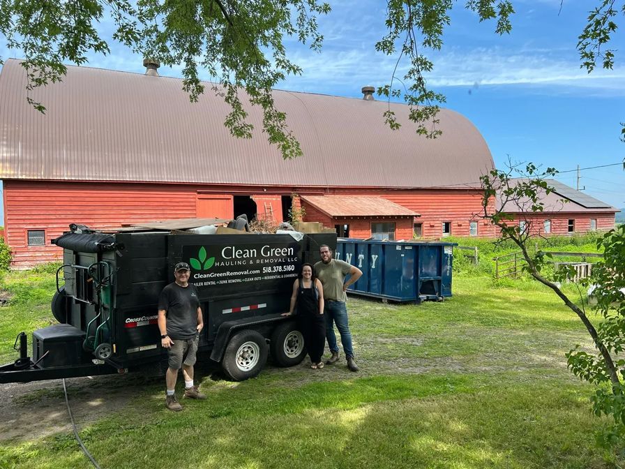 Full dump trailer full