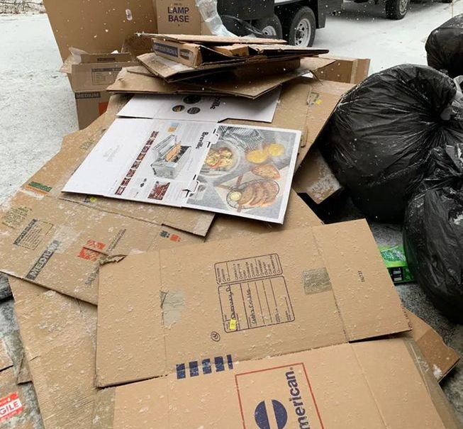 Cardboard boxes