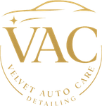 Gold logo for Velvet Auto Care with 
