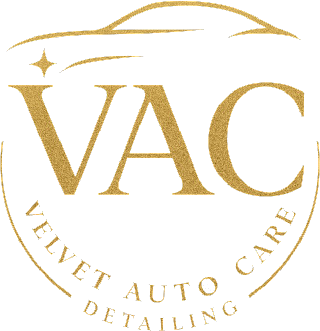 Gold logo for Velvet Auto Care with 