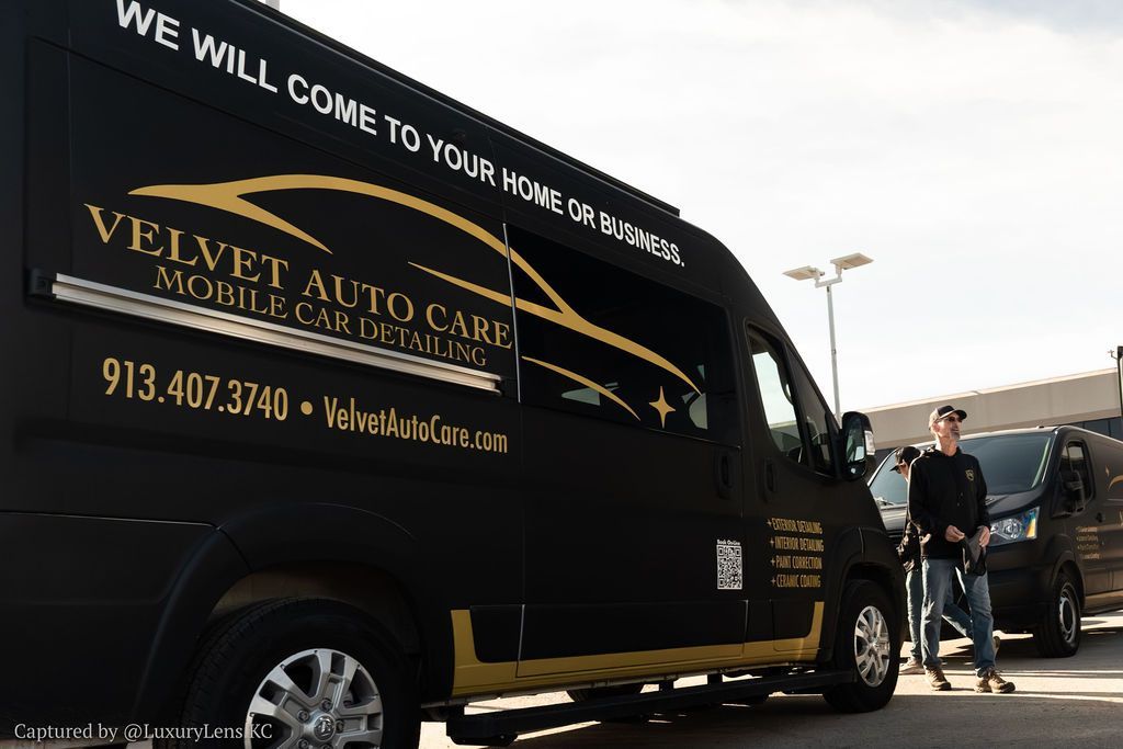 Black van with