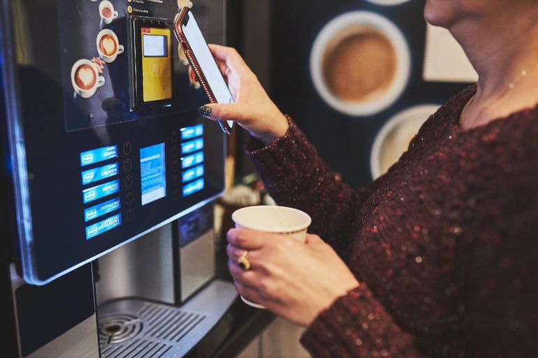 selezione bevanda da macchina automatica