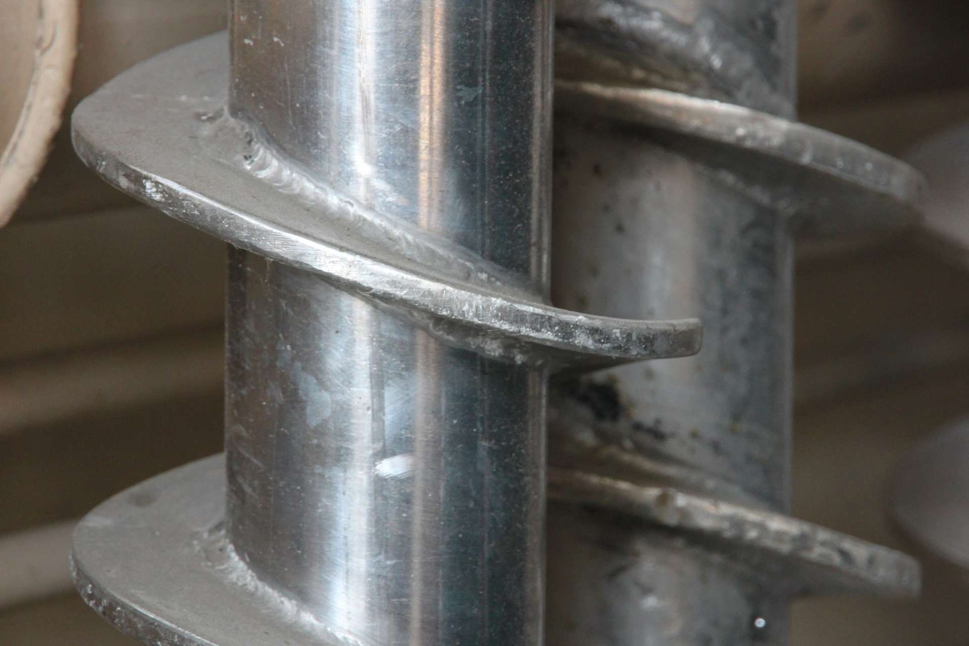 Industrial Screw And Barrel being repaired