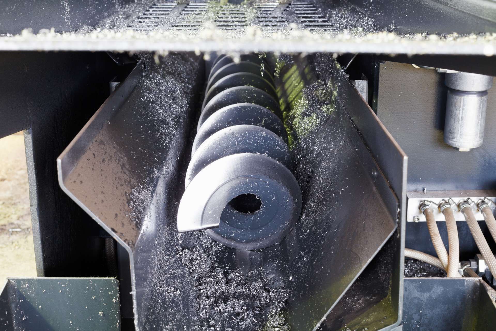 Industrial Screw And Barrel being repaired