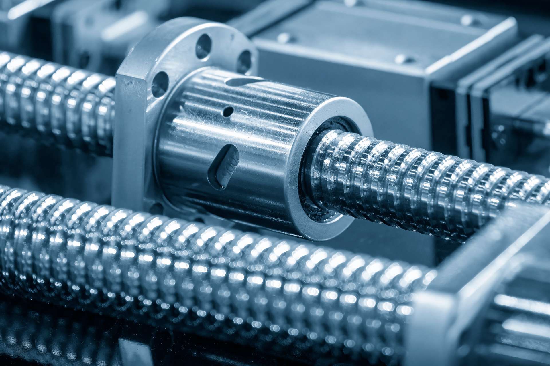 Industrial Screw And Barrel being repaired
