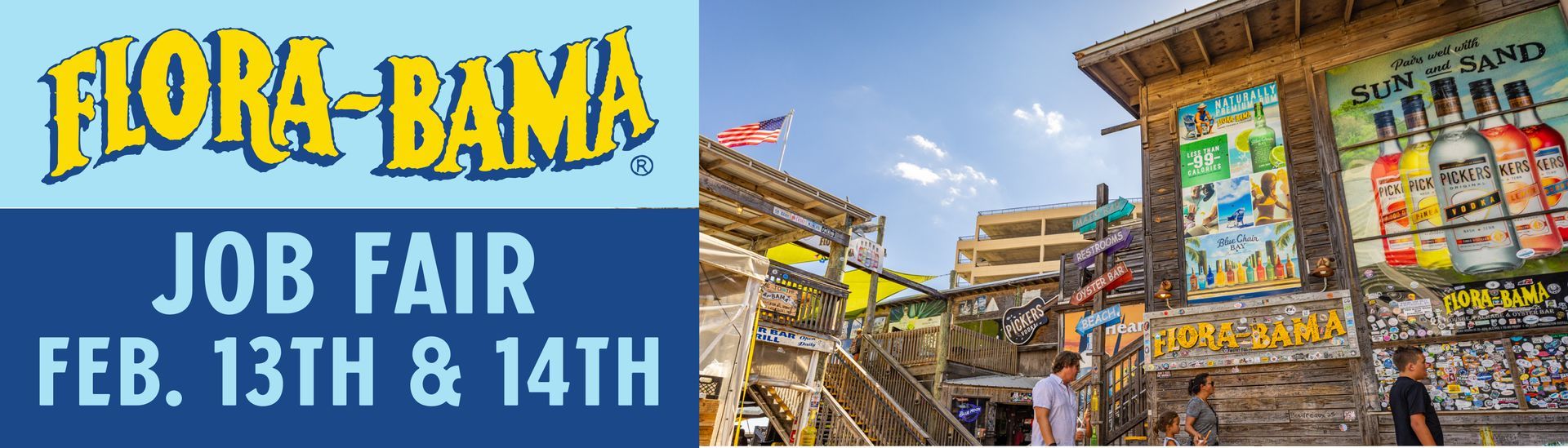 flora bama jobs, hiring near me, beach bar near me, job fair