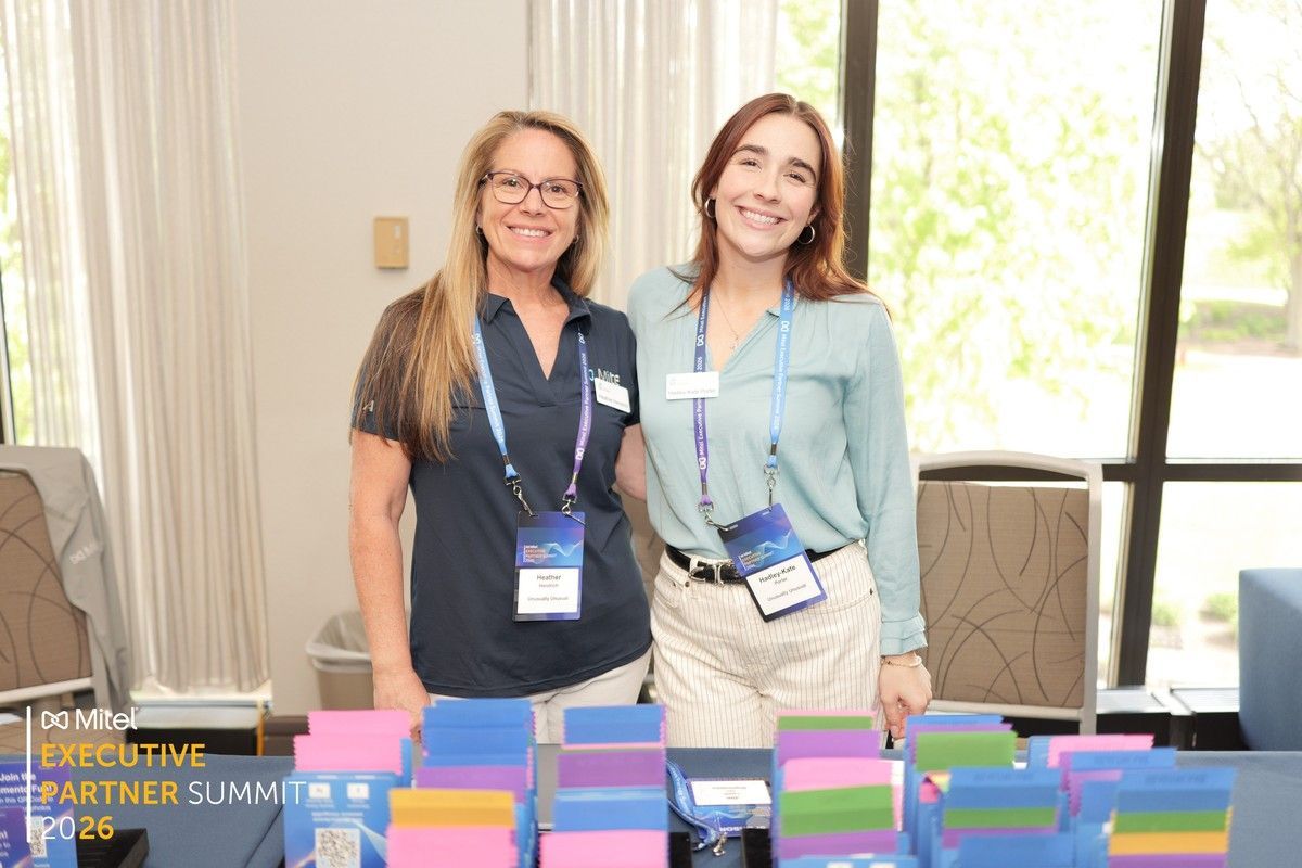 Heather and Hadley at the Mitel Partenr Summit 2026