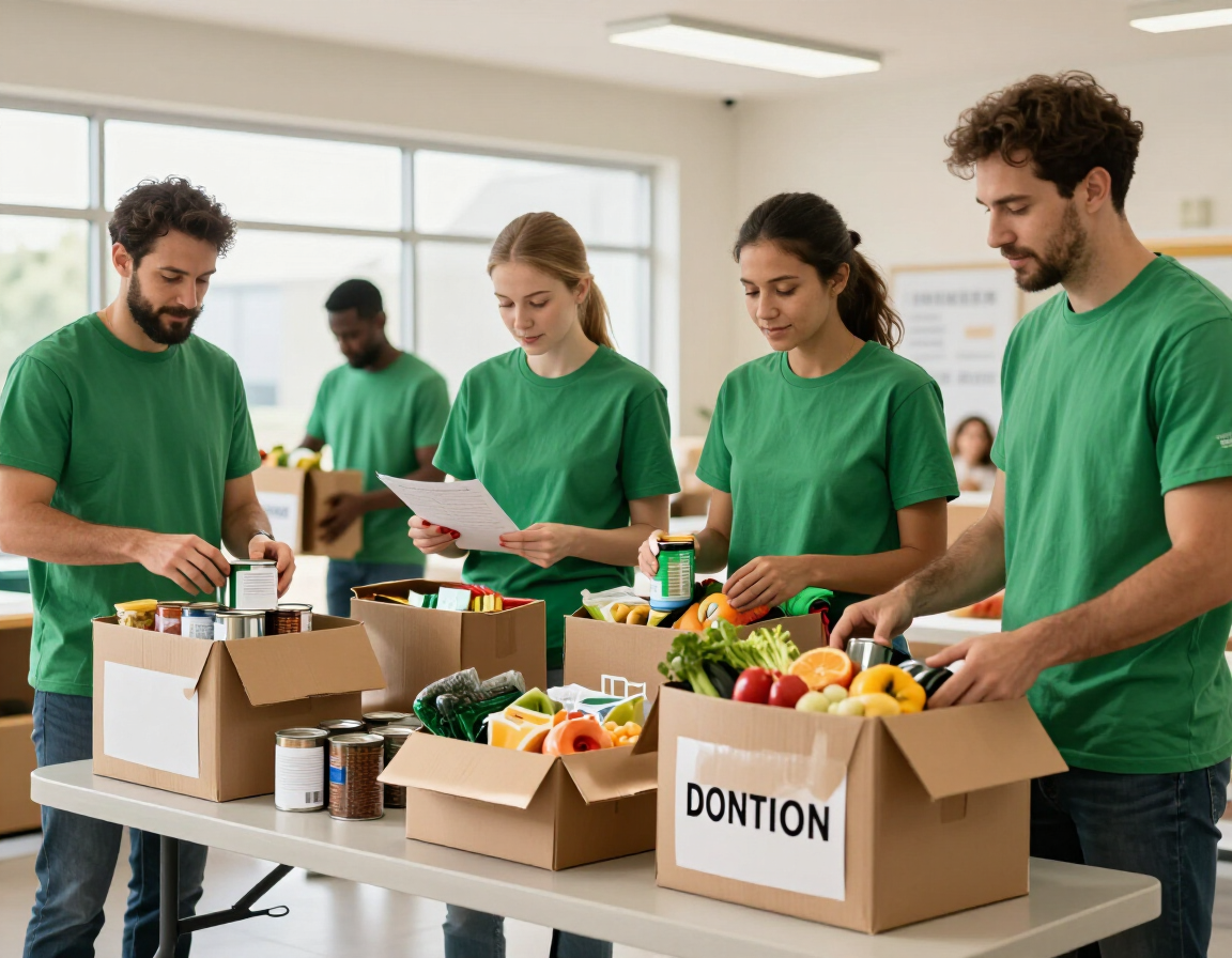 Mutirão de doação de alimentos