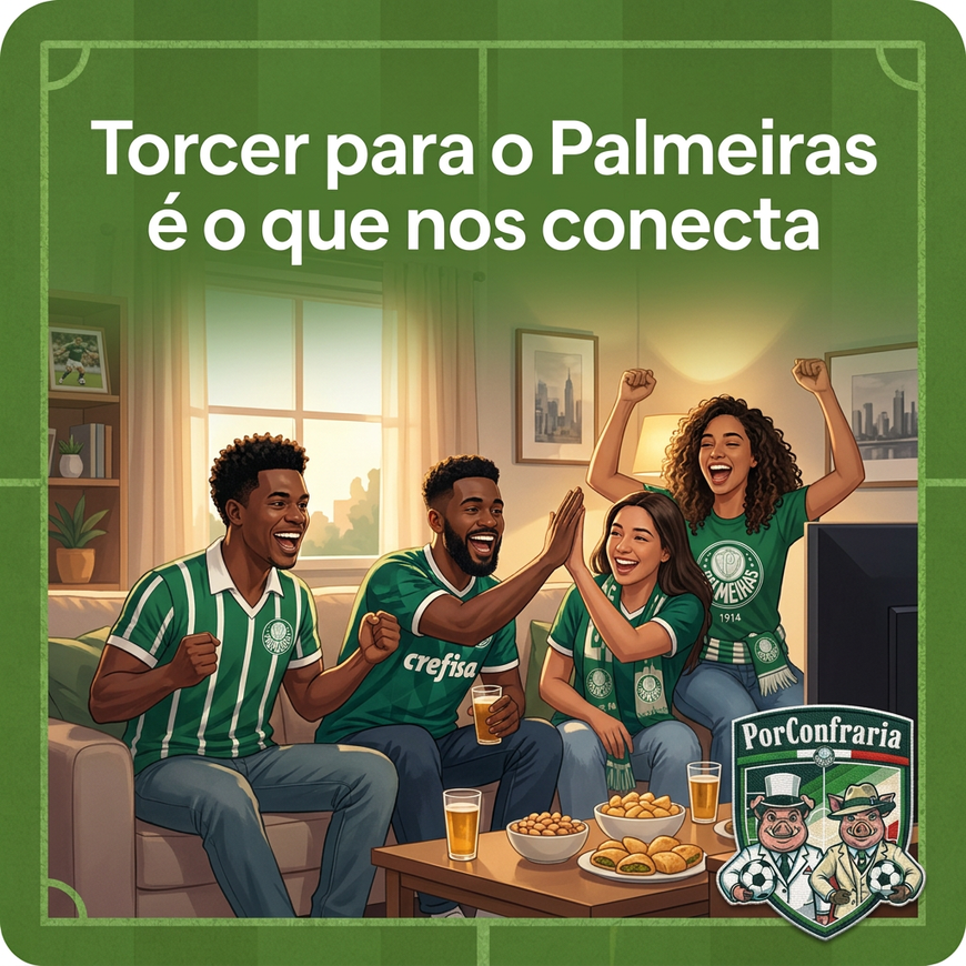 Torcedores em roda de conversa