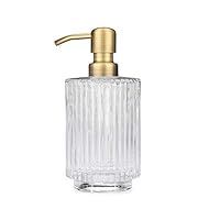 Rail19 Parisian Clear Fluted Glass Soap Dispenser