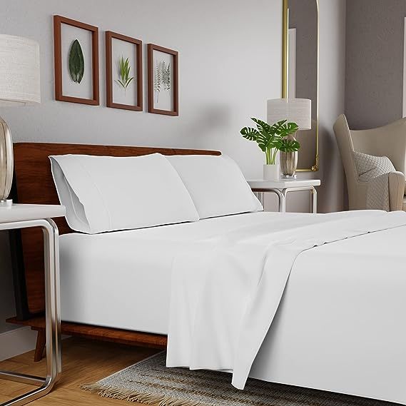 Purity Home Organic 100% Cotton Percale Sheet Set