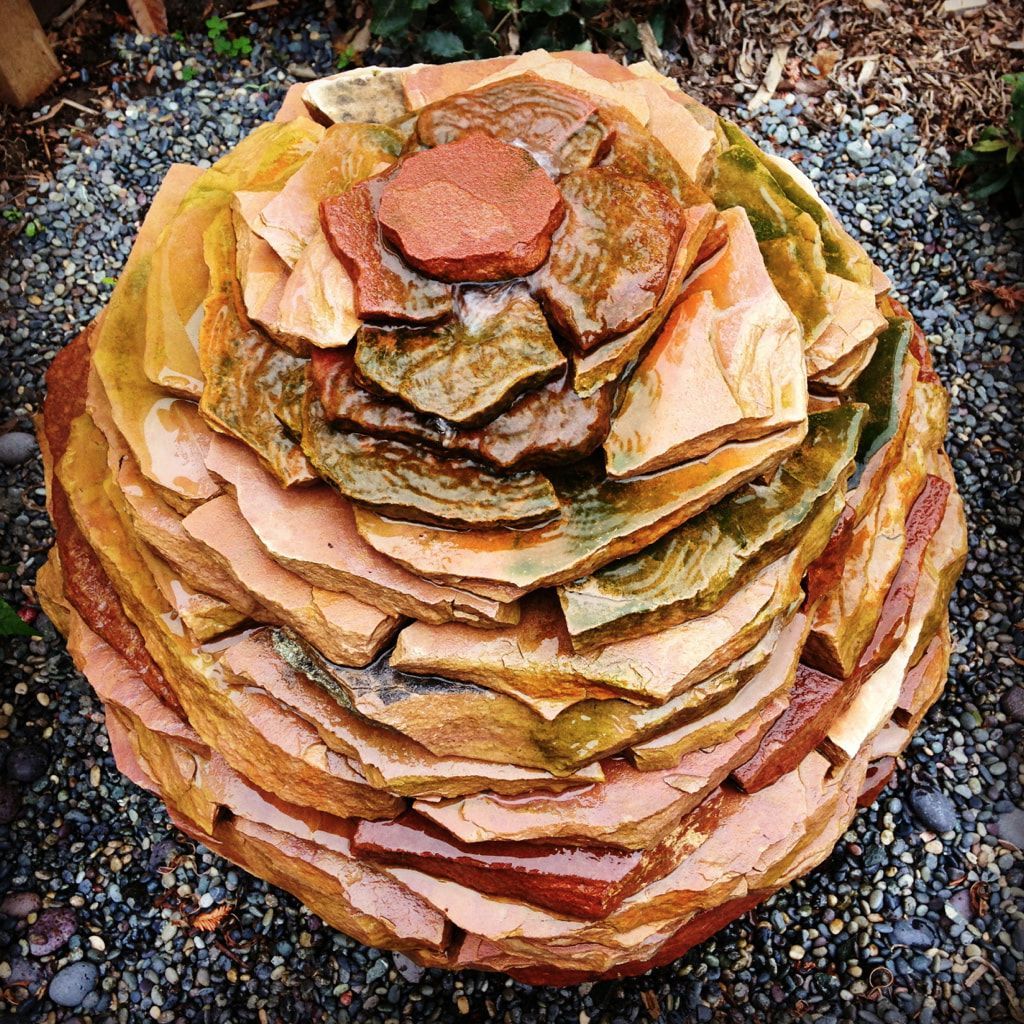 A sculpture of a flower