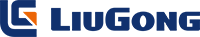LiuGong logo in dark blue with an orange and white design in the 