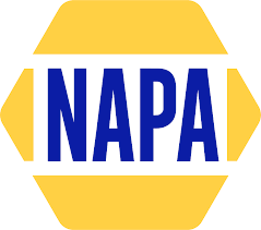 NAPA logo: blue text