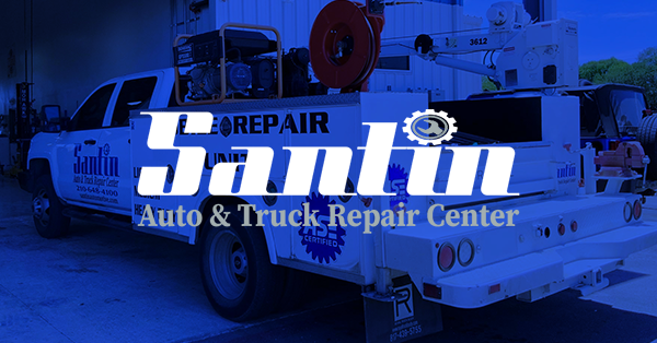A white truck with the
