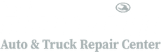 Logo with wrench icon, reads: Auto & Truck Repair Center. Gray text and icon on a white background.