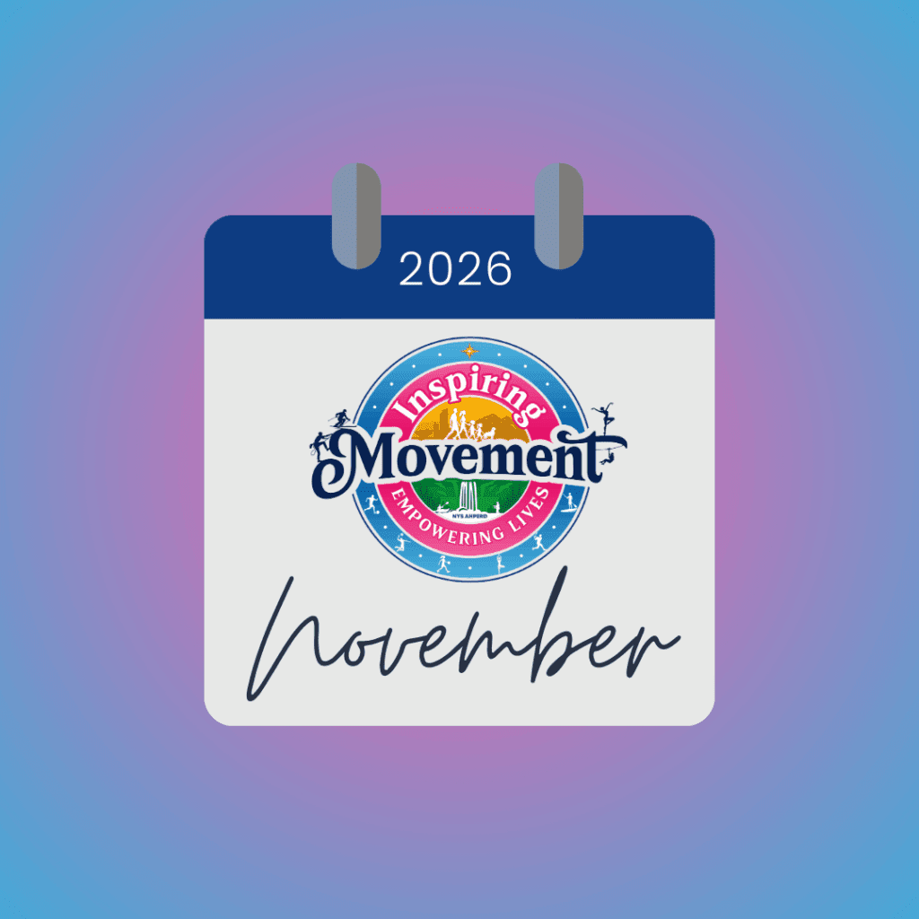 November 2026 calendar icon with “Inspiring Movement” logo on a blue-purple gradient background