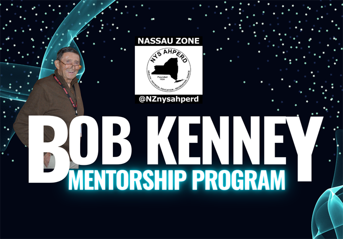 Bob Kenney Mentorship Program banner with NASSAU ZONE logo on a starry blue background
