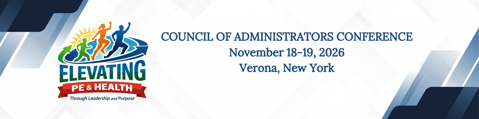 Council of Administrators Conferences logo and event details for November 18–19, 2026 in Verona, New York.
