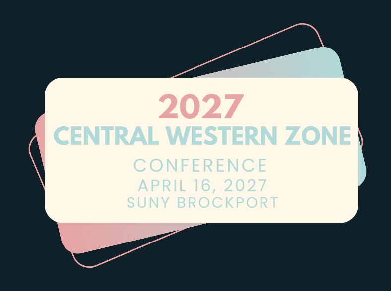 Poster reading “2027 Central Western Zone Conference Details to Be Confirmed” in pastel colors