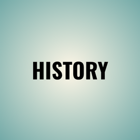 The word “HISTORY” in bold black text on a soft blue-green gradient background