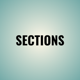 Black word “SECTIONS” centered on a pale blue gradient background.