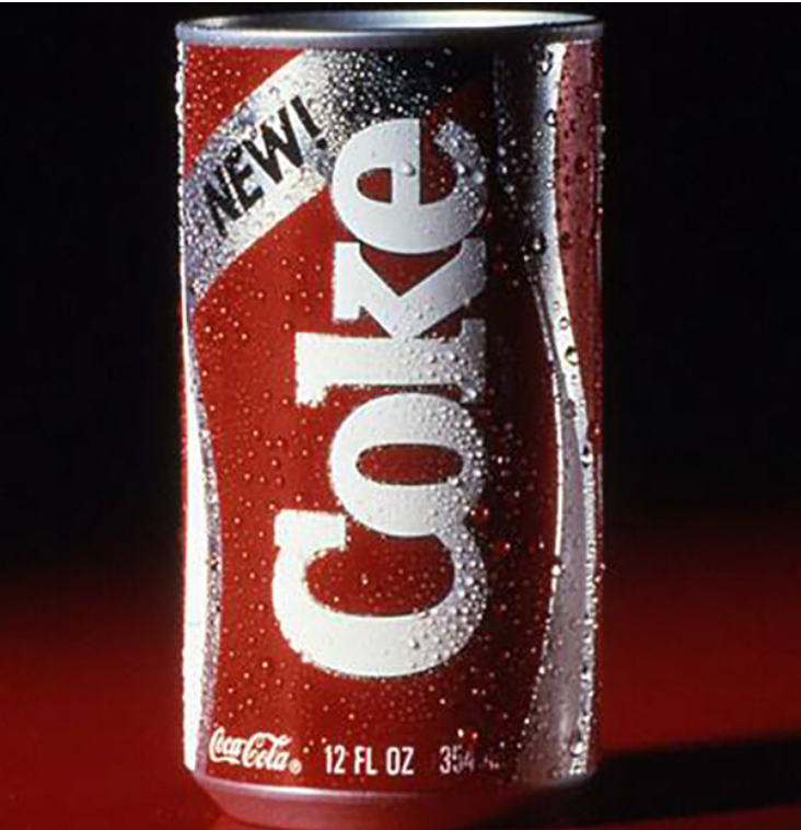 A can of coke that is new