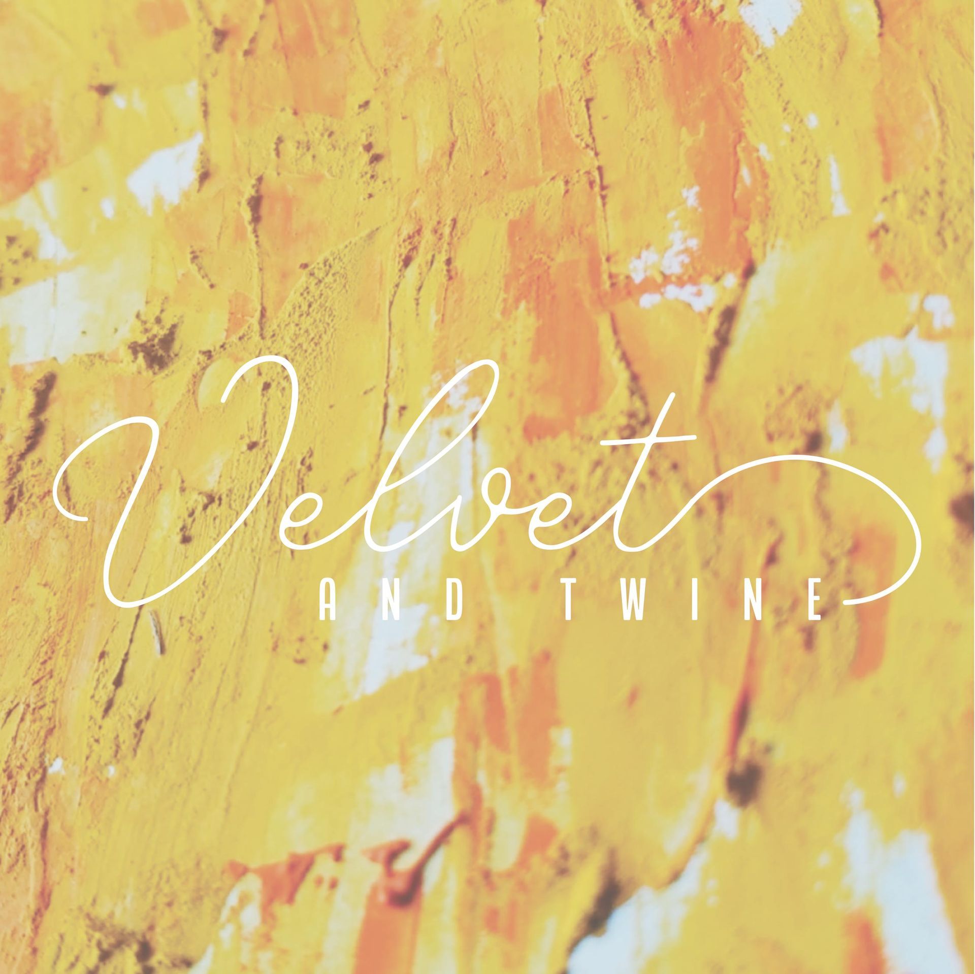 The word velvet is on a yellow background.
