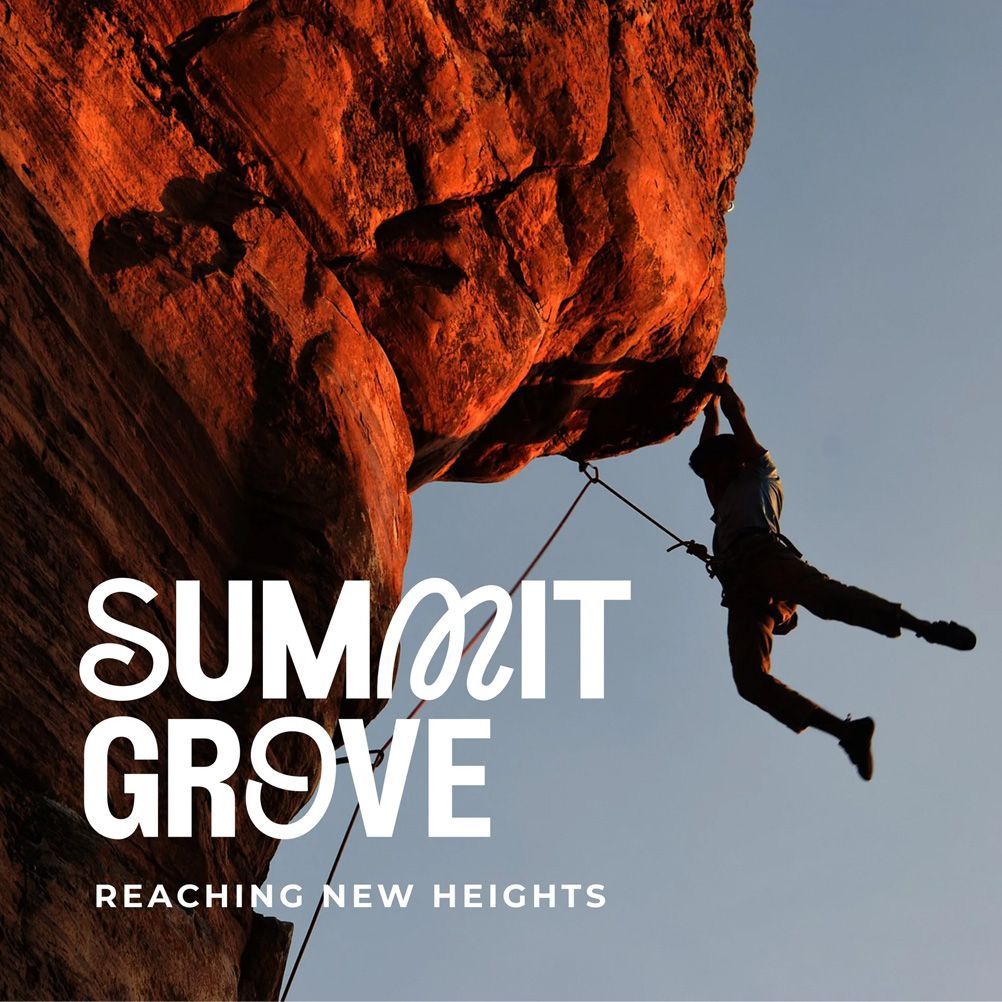 Person rock climbing.