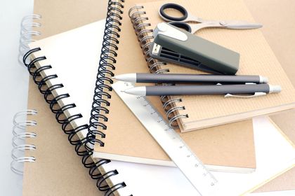 Modern wiro bound notebooks.