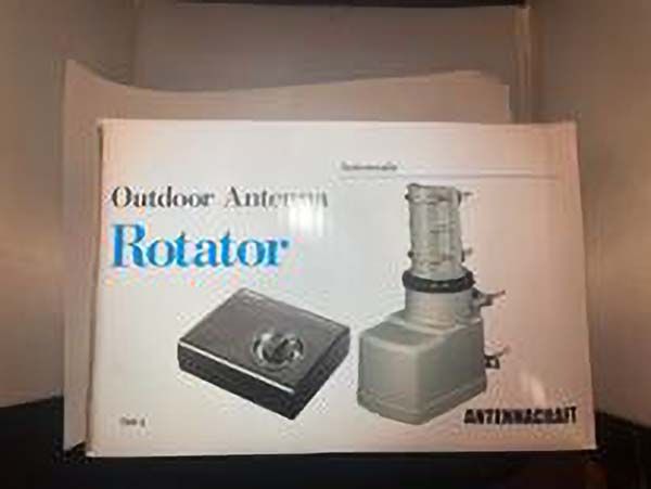 Box for an outdoor antenna rotator with a photo of the rotator and control box. Brand is AntennaCraft.