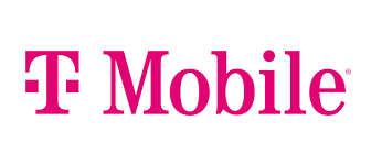 T-Mobile logo in magenta on a white background. The